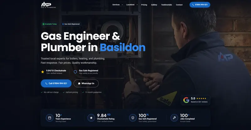 MP Plumbing - CreativeCoreMedia project